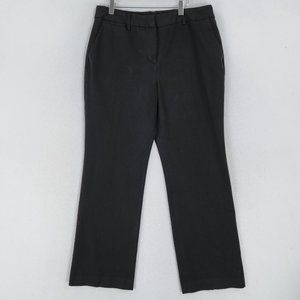 Talbots Pants Womens 14 Black Barely Bootcut High Waist Trousers Career Classic